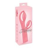 Fabulous Vibrator Pink Dual Motor Waterproof Rechargeable Silicone Vibrator VIBRATORS-RABBIT-MULTI
